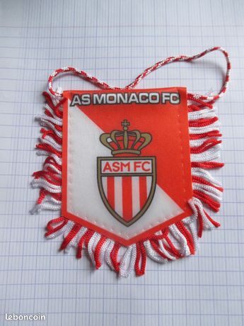 AS Monaco ASM fanion vintage pennant football