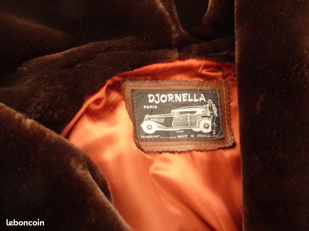 Manteau cuir et dain camel (image 2)