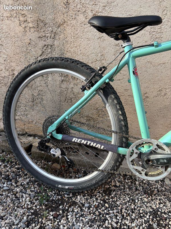 Cadre VTT Vintage Bianchi Grizzly - Taille 19.5 Pouces, Italie, Acier Chromoly