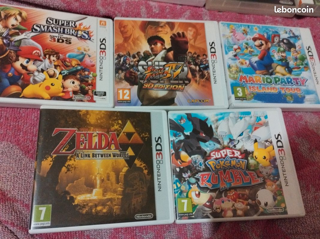 Lot De Jeux Nintendo 3DS – Univers Mario (très Bon état, Boîtes Incluses)