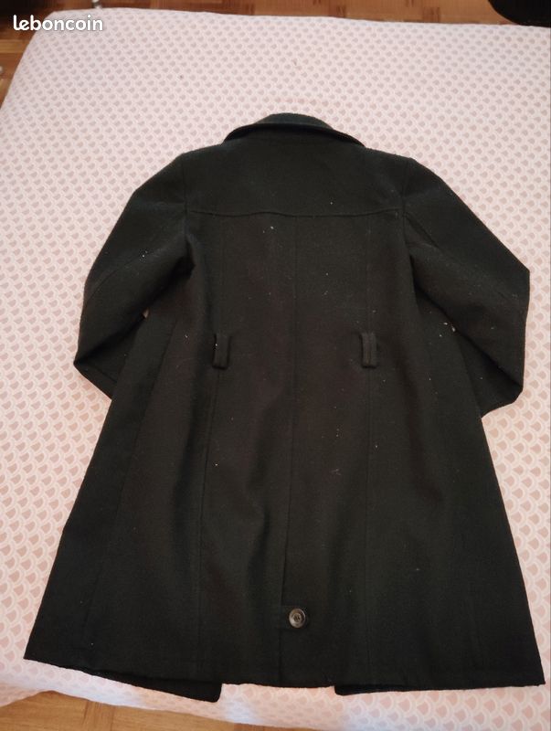Manteau long noir (image 3)