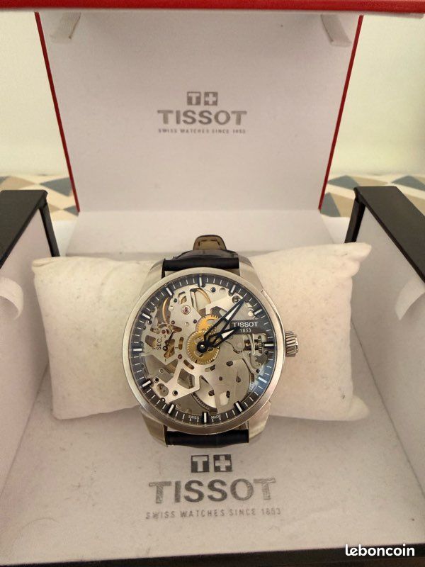 T Complication Squelette Montre Tissot Mecanique Montre Tissot T