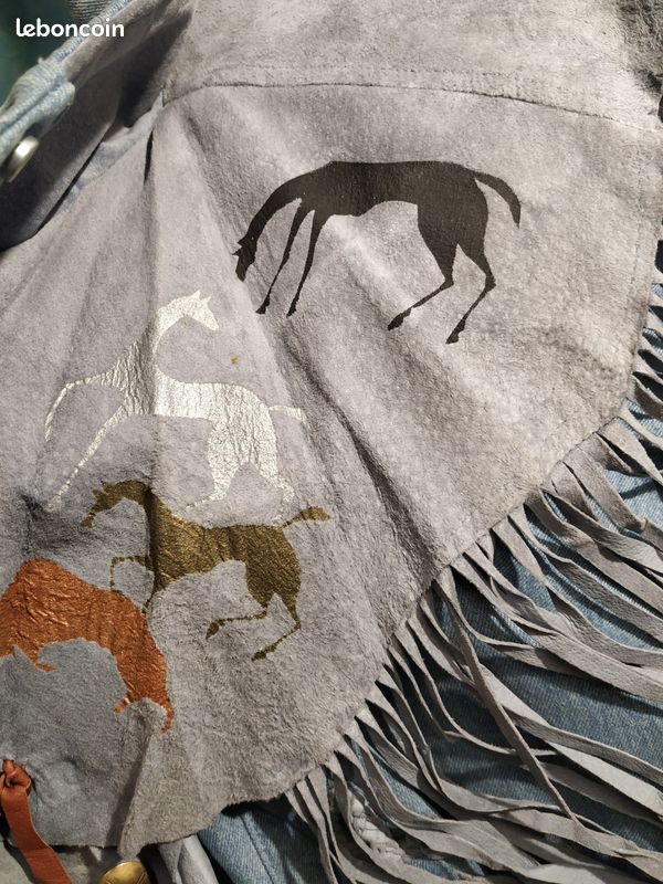 Blouson femme à franges en peau (image 3)