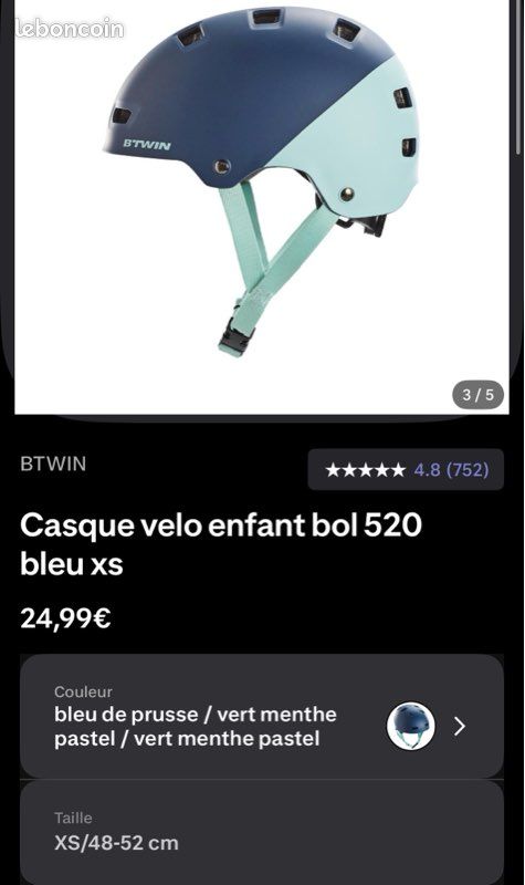 Casque vélo enfant bol 520 btwin décathlon Équipements vélos