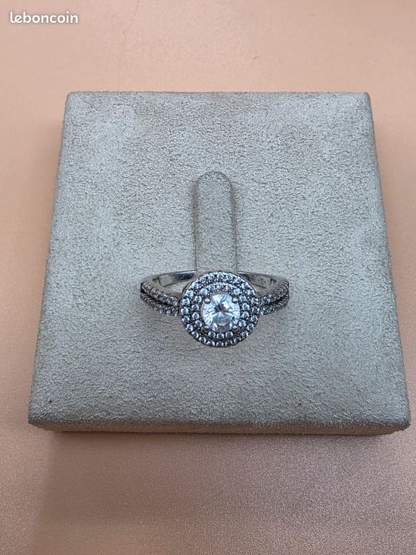 Jolie Bague En Argent Certifié, Stock Neuf De Bijoutier, Taille 58