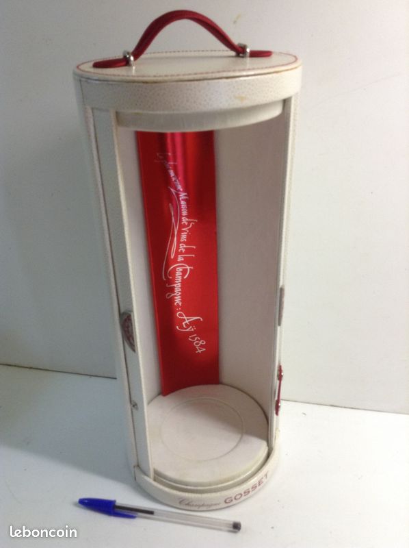 Vintage, coffret en cuir champagne Gosset (image 2)
