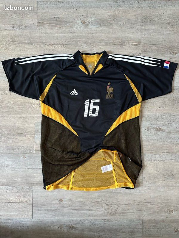 Maillot entrainement équipe de France football pro 2002 FFF
