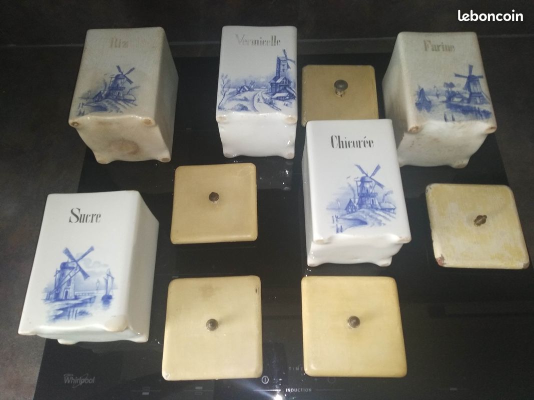 5 pots en ceramique vintage (image 3)