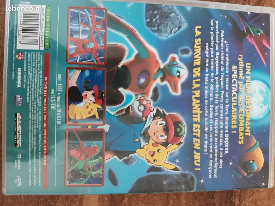 DVD Pokémon la destinée de Deoxys - 1euro (image 3)