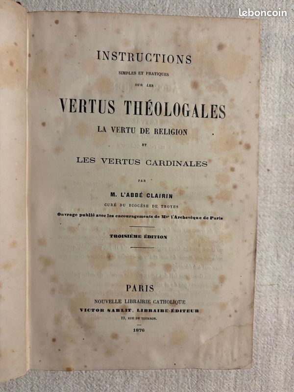 Livre Ancien : Exposition De La Doctrine De L'église Catholique - Paris 1680