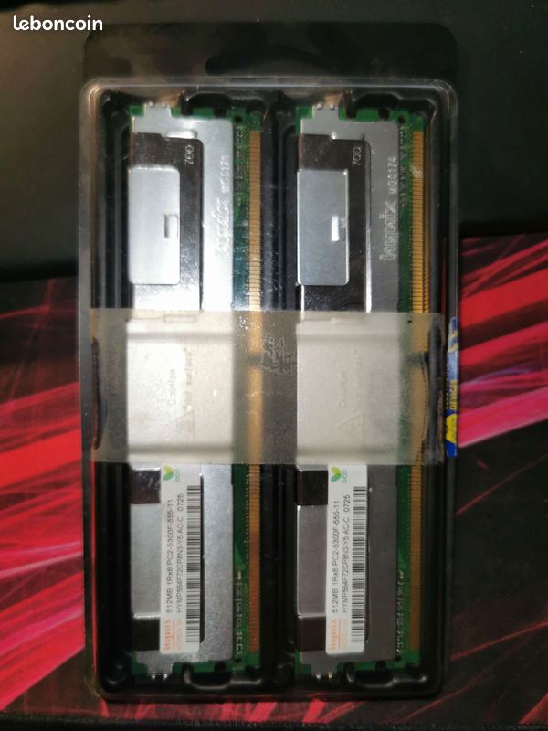 Barrette DIMM - 512MB DDR2 5300F X2 (image 3)