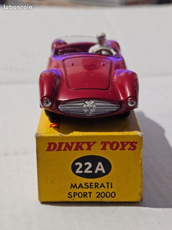 Dinky Toys Maserati Sport 2000 – Réf 22 A – Boîte D’origine Meccano France – 1965