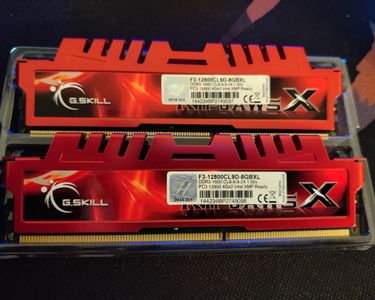 Kit De 2 Barrettes RAM G.SKILL RIPJAWS DDR3 4Go (8Go Total) 1600 MHz CL9 - Occasion En état Fonctionnel