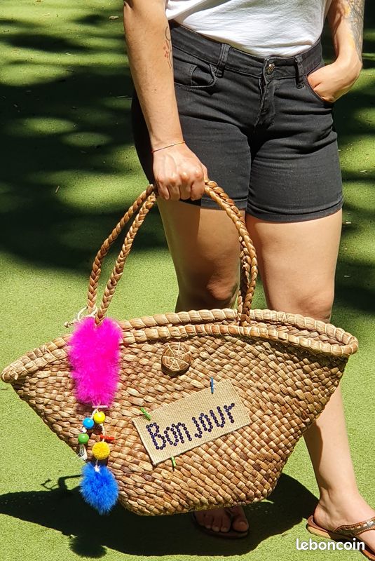 Sac à main multifonction tissé à la main au Venezuela avec la fibre naturelle de Bora Bora (image 3)