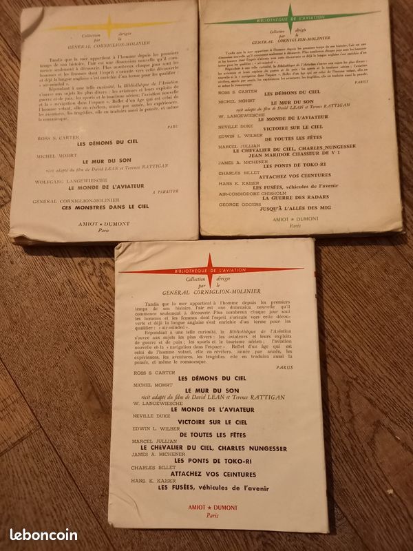 Lot de 3 livres de la bibliothèque de l'aviatio (image 2)