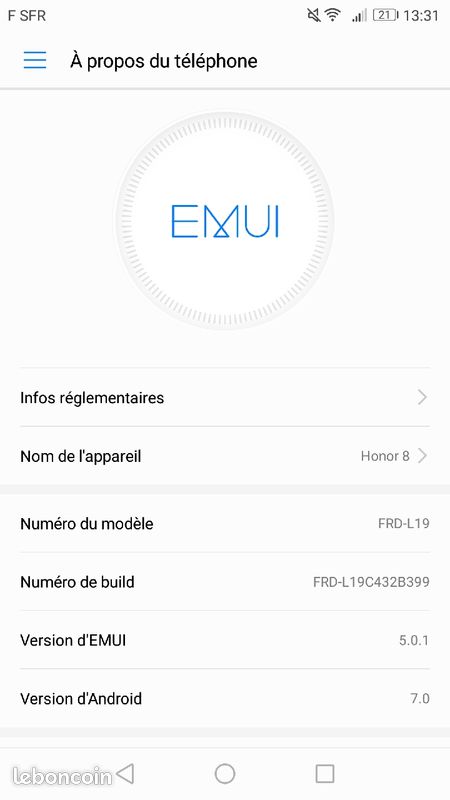 Honor 8 + Coque Noir (image 4)