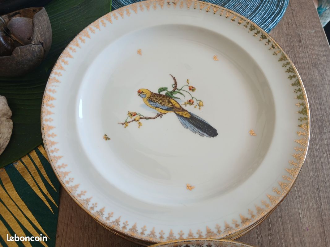Service complet Porcelaine de Limoges véritable 48 pièces G.D.A Gerard Duffraisseix Abbot (image 6)