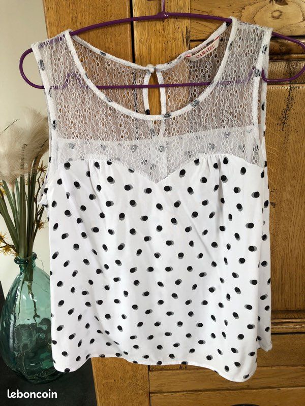 Chez Camaieu Debardeur Camaieu Dentelle Débardeur Camaïeu Blanc