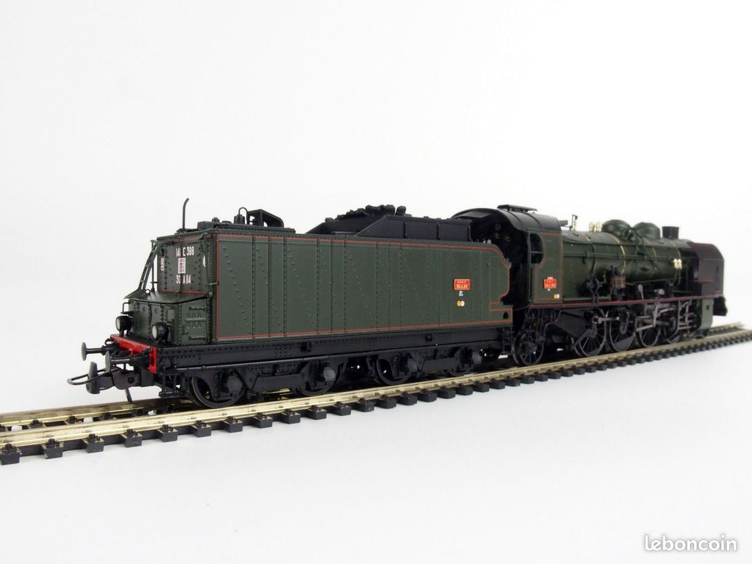Locomotive à Vapeur REE Modèles 141 E672 – Verte, échelle Standard, Prête à L'emploi