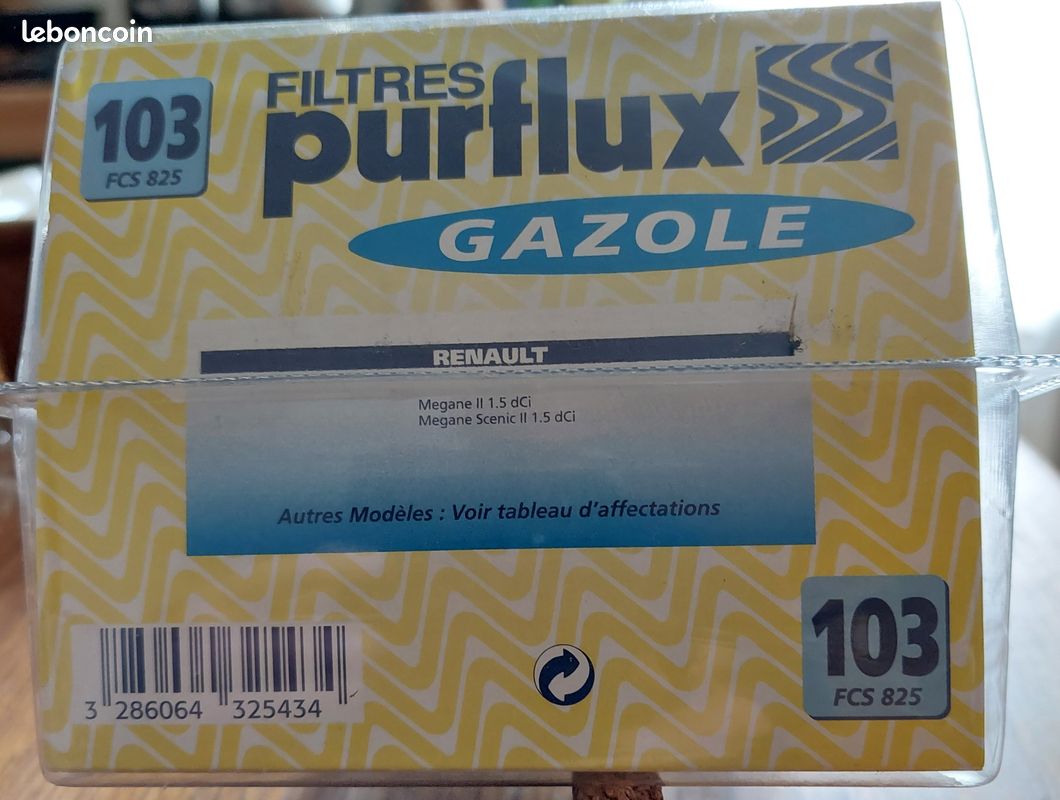 Filtre à Gasoil Purflux FCS825 - Haute Capacité De Filtration, Protection Système D'injection