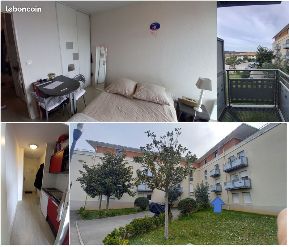 Appartement 1 pièce 19 m² · à Aix-en-Provence · 19 m² · 605 €