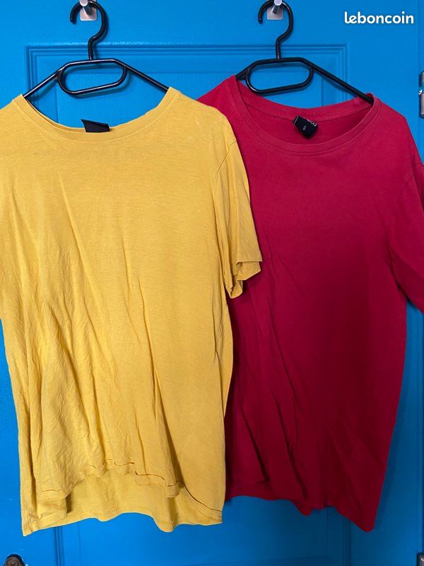Duo de t-shirt jaune et rouge (image 2)