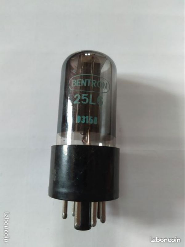 Tube Puissance 25L6GT Bentron Germany - Testé 100% (Code D3158) audio (image 1)