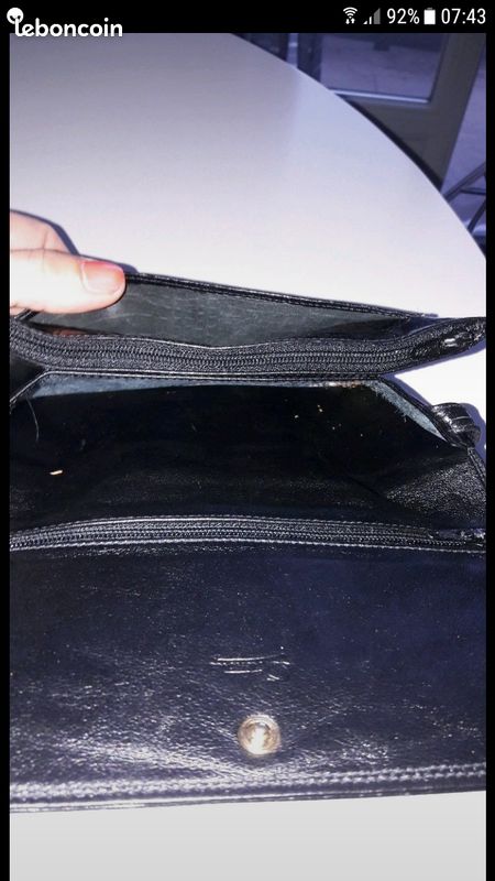 Pochette noire Antonini cuir (image 4)