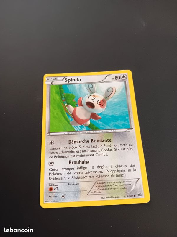 Carte pokemon spinda 115/160 (2015) - Collection