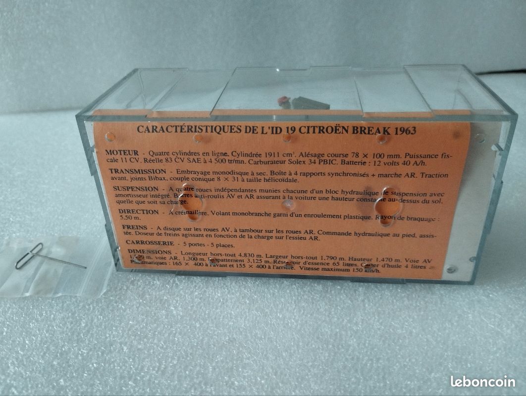 Norev 1/43 - Citroën DS ID Break RTL Luxembourg 1963 - Miniature Collection