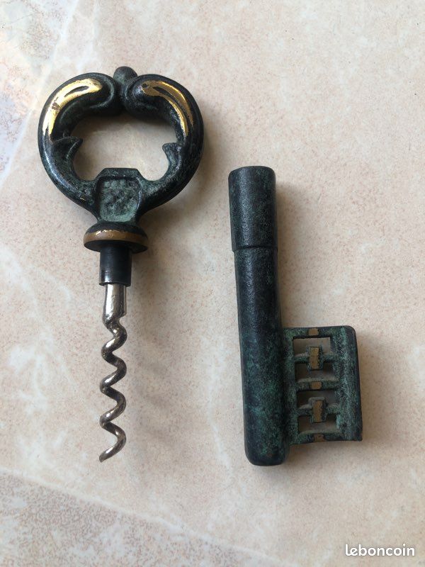 Décapsuleur tire bouchon bronze (image 3)