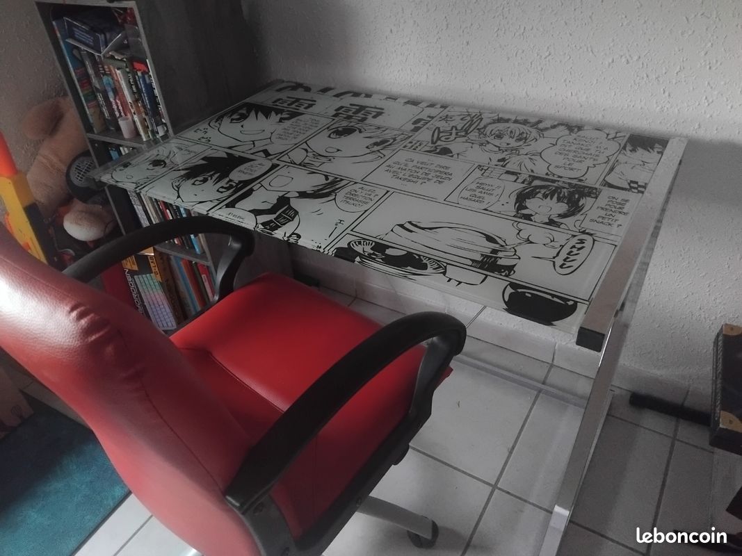 Bureau et chaise de bureau Manga (image 1)