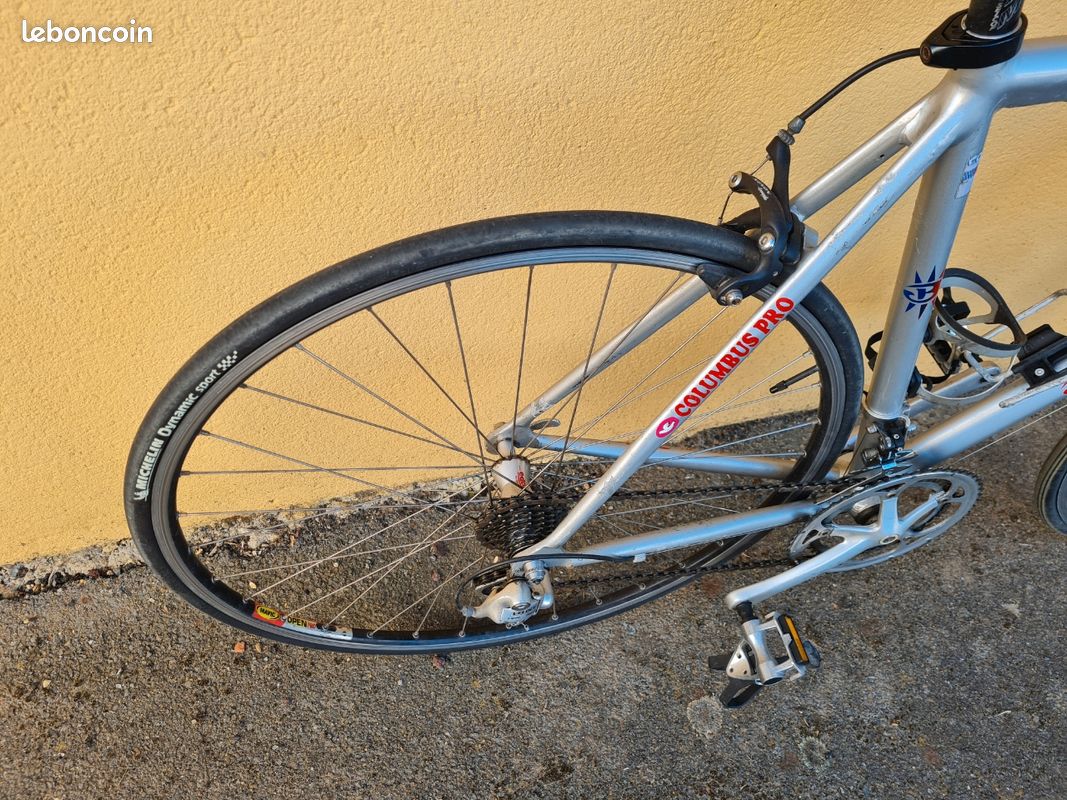 Vélo Course Ancien Sur Mesure B.Bocquet T52 - Cadre Acier Columbus, Jantes Mavic, Shimano