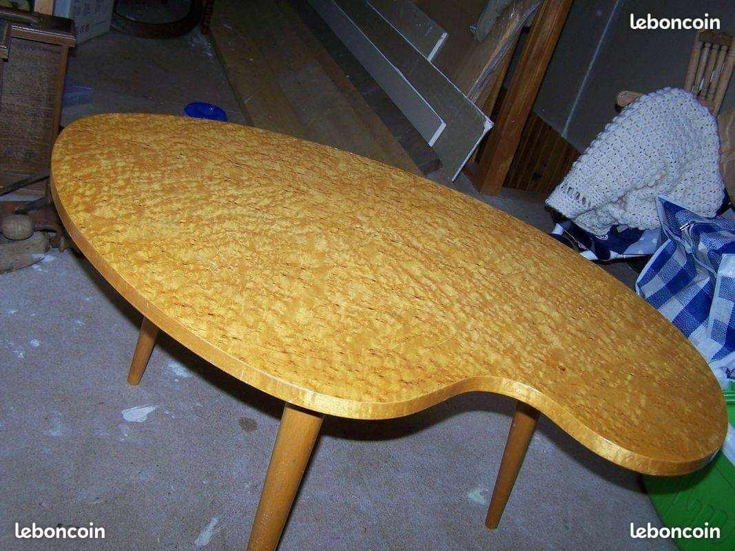 Table basse en loupe de cypres (image 3)