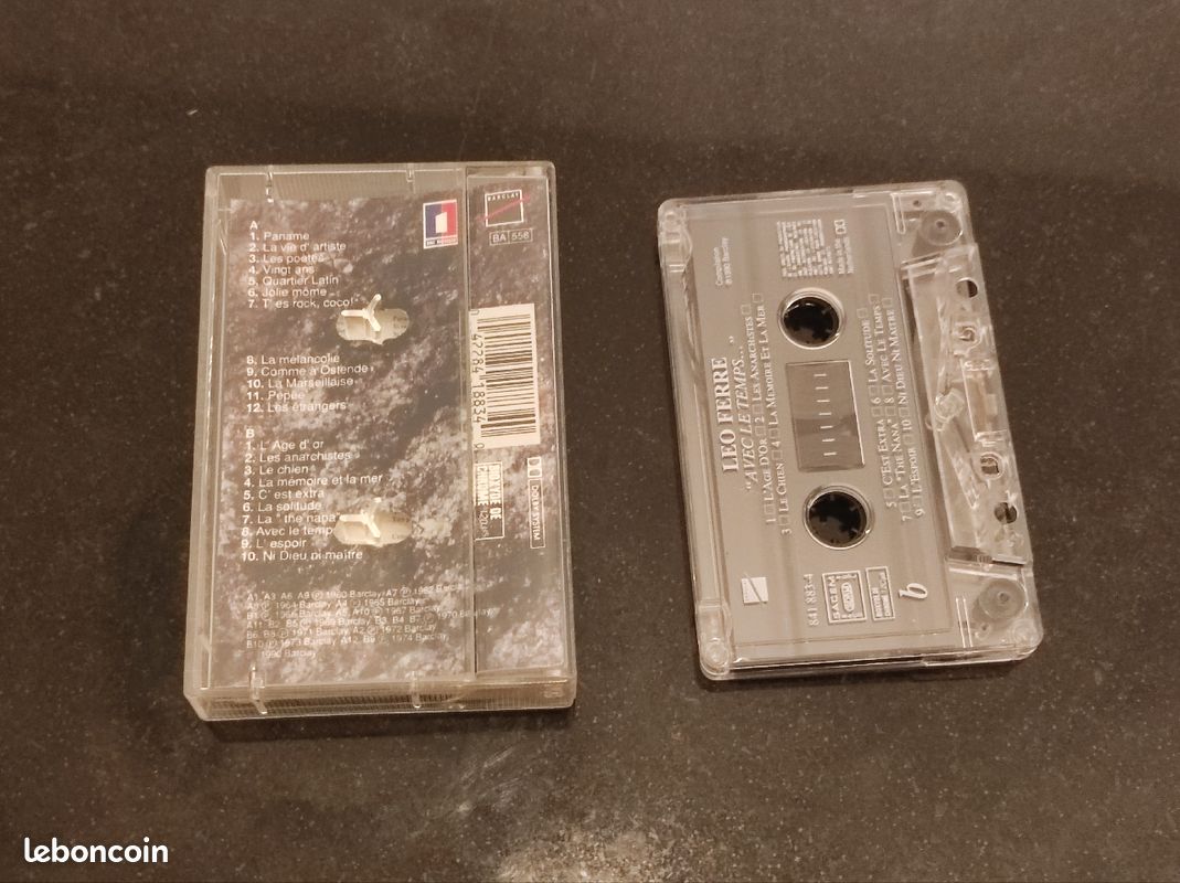 Cassette audio Léo Ferré Avec le temps (image 4)
