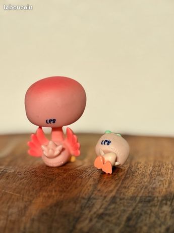 Littlest Pet Shop Duo Maman Et Bébé Cygne #2503 #2504 – Hasbro, Occasion