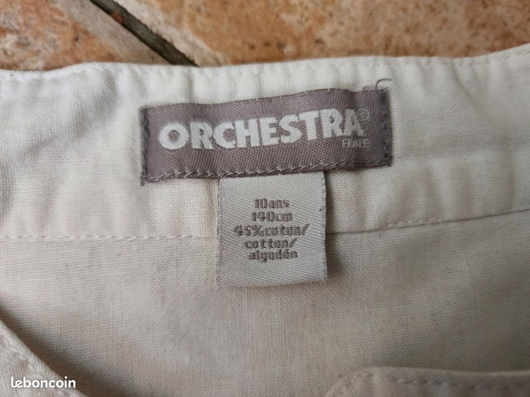 Chemise cérémonie T 10 ans (image 3)