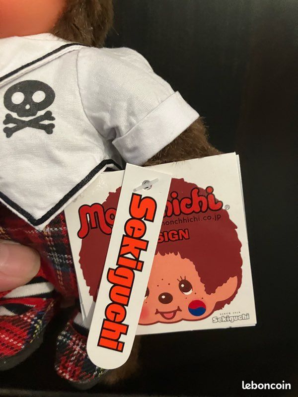 Monchhichi Fille – Sekiguchi – Style Punk Coréen – 18 Cm – Neuf Sous Blister – Japon