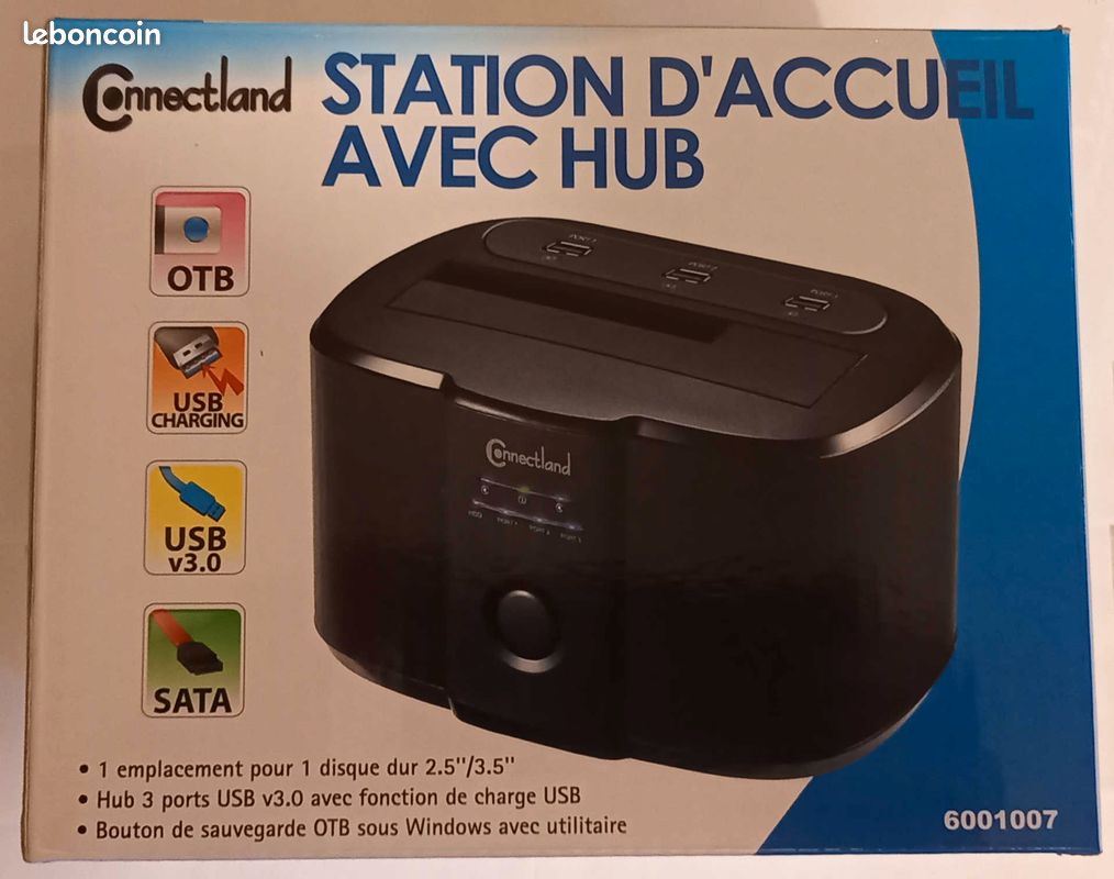 Station D'accueil Sabrent 5 Baies Pour Disques Durs SATA 2.5" - USB 3.2, RAID, Ventilateur, Alimentation
