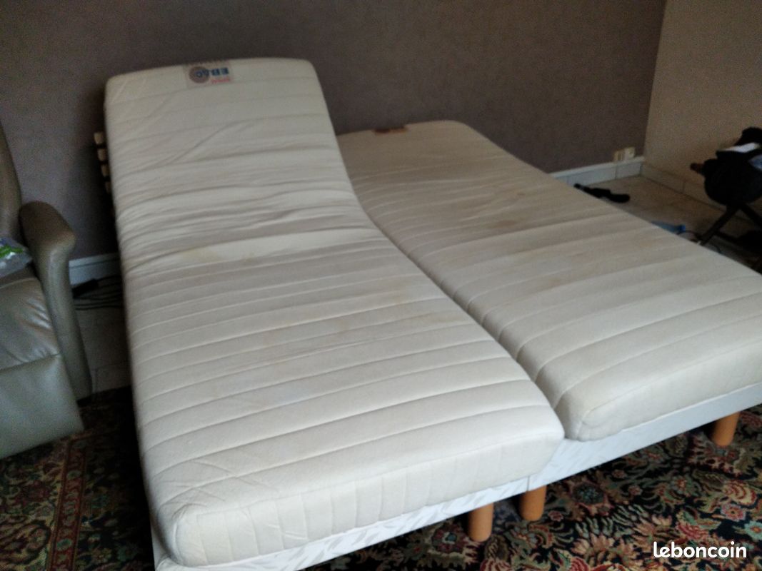 PRIX EN BAISSE: Vds lit électrique Esba sommier +matelas (image 1)