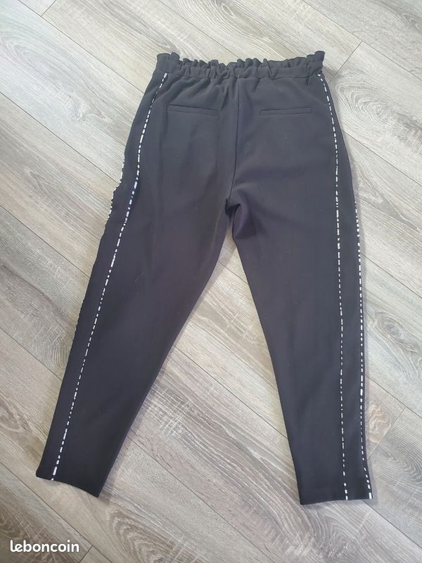 Pantalon noir avec ruban taille S (image 2)