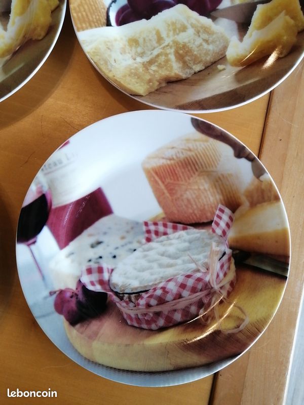 Lot De 8 Assiettes à Fromage Limoges Porcelaine - Occasion - élégantes