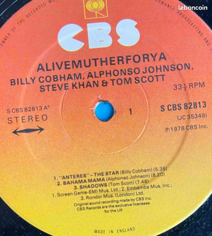 ♥🎼 33t 🇺🇸 Cobham - Johnson - Khan - Scott (Alivemutherforya) ✷ 1978 eo (image 4)