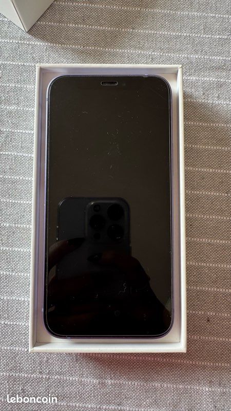 Iphone 12 mini violet avec boîte+2coques+ protection écran (image 3)