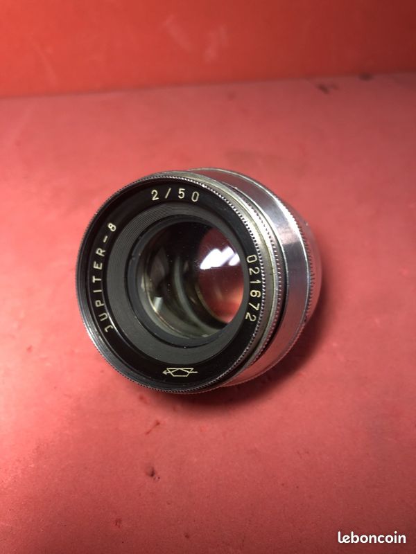 M39 LTM / Jupiter-8 50mm f2 / KMZ 1952 Chrome Early Export- Nº Bas / Testé sur MFT -État Correct-Voir Photos (image 1)