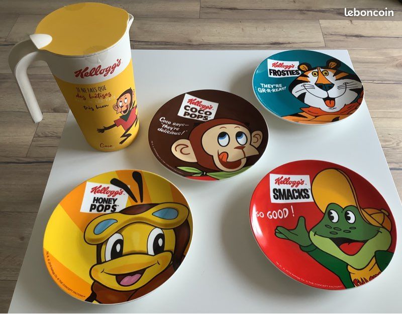 Lot vaisselle kellogg’s vintage (image 1)