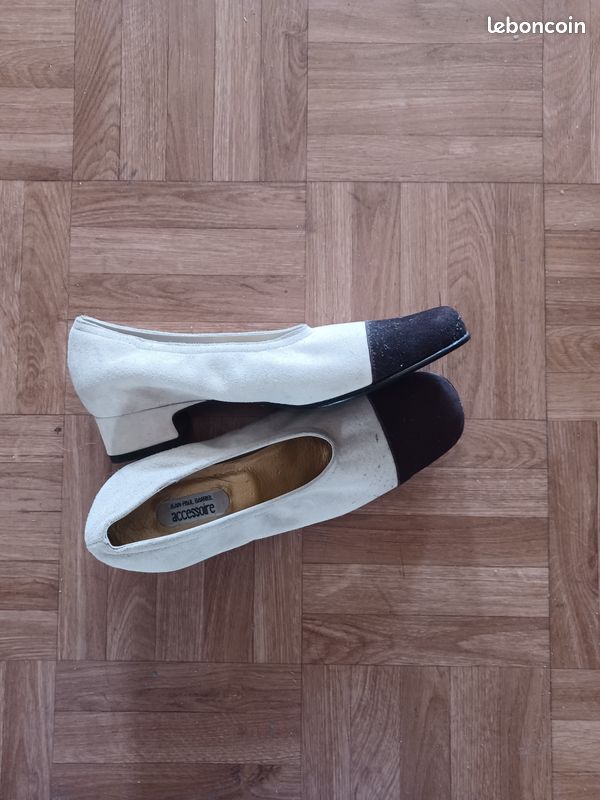 Ballerines Femme - Blanc et Noir - 36 - classique (image 3)