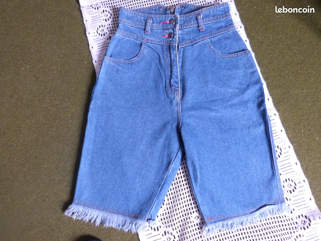 Bermuda en jean fille (image 1)
