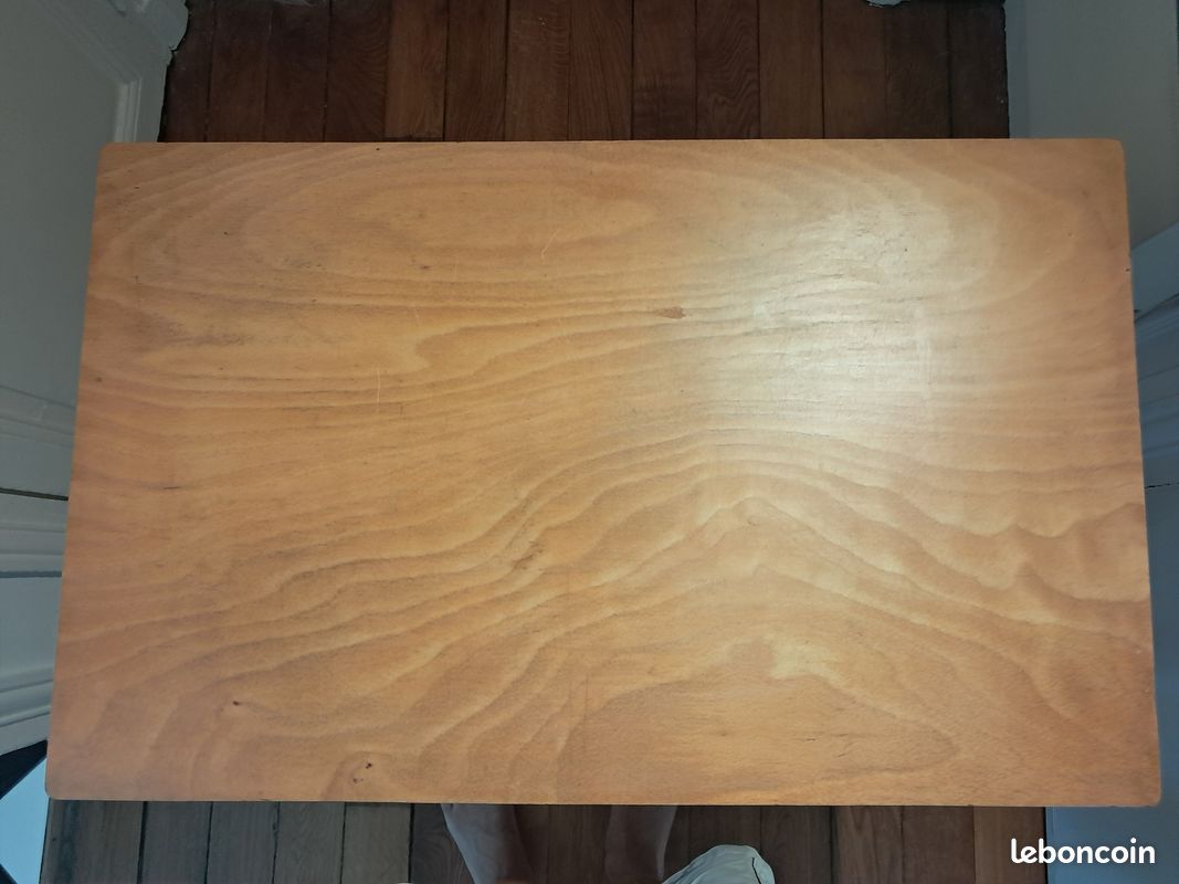 Bureau vintage moderniste métal bois (image 2)