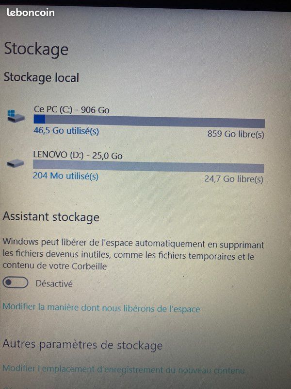 Ordinateur portable Lenovo ideapad 320-15AST (image 9)
